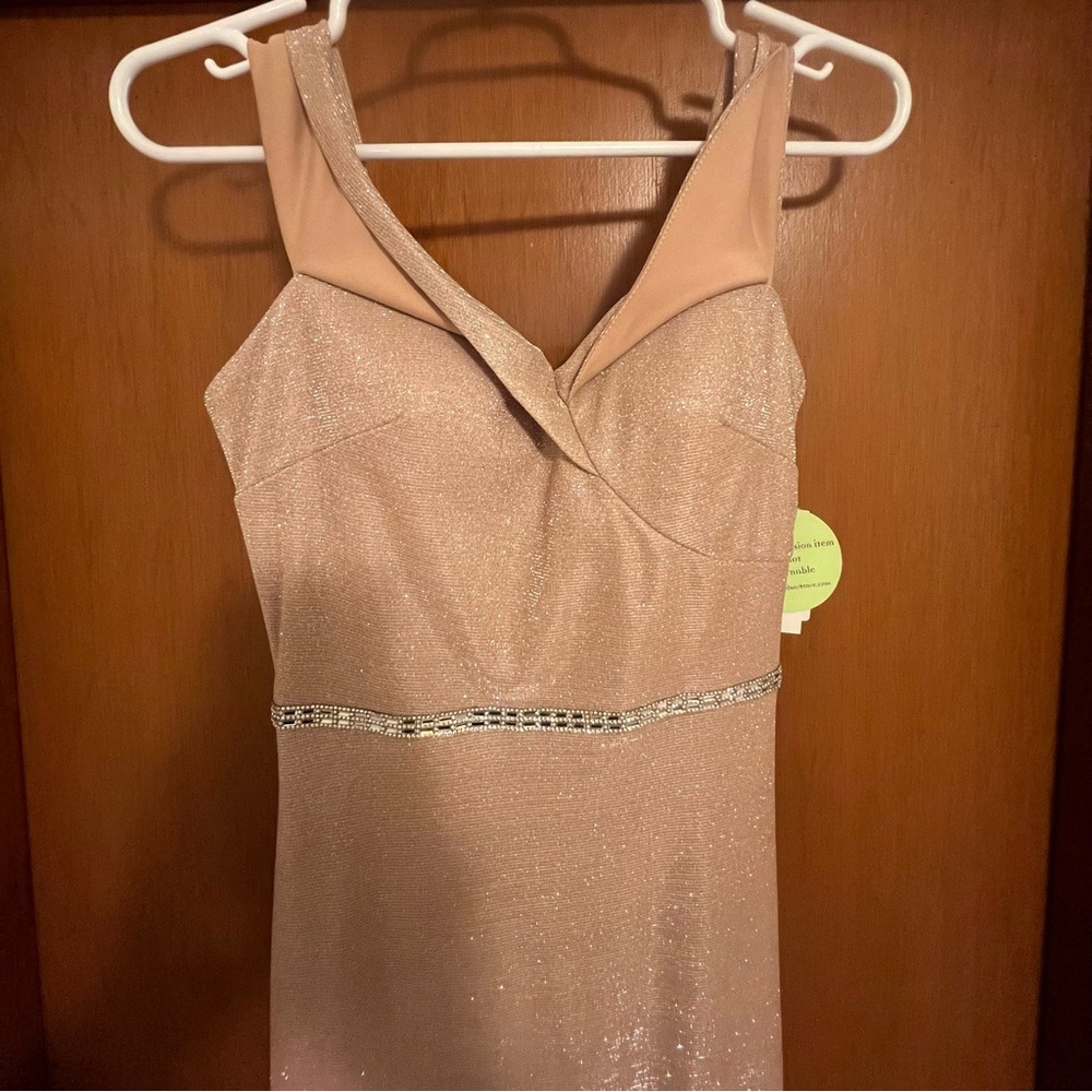 Light Gold/ Champagne Shimmer Prom/ Formal Dress